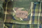 Vintage Orvis Green Plaid Button Up Board Shirt