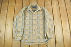 Vintage 1990s Gateway Plaid Button Up Flannel Shirt Men's Large