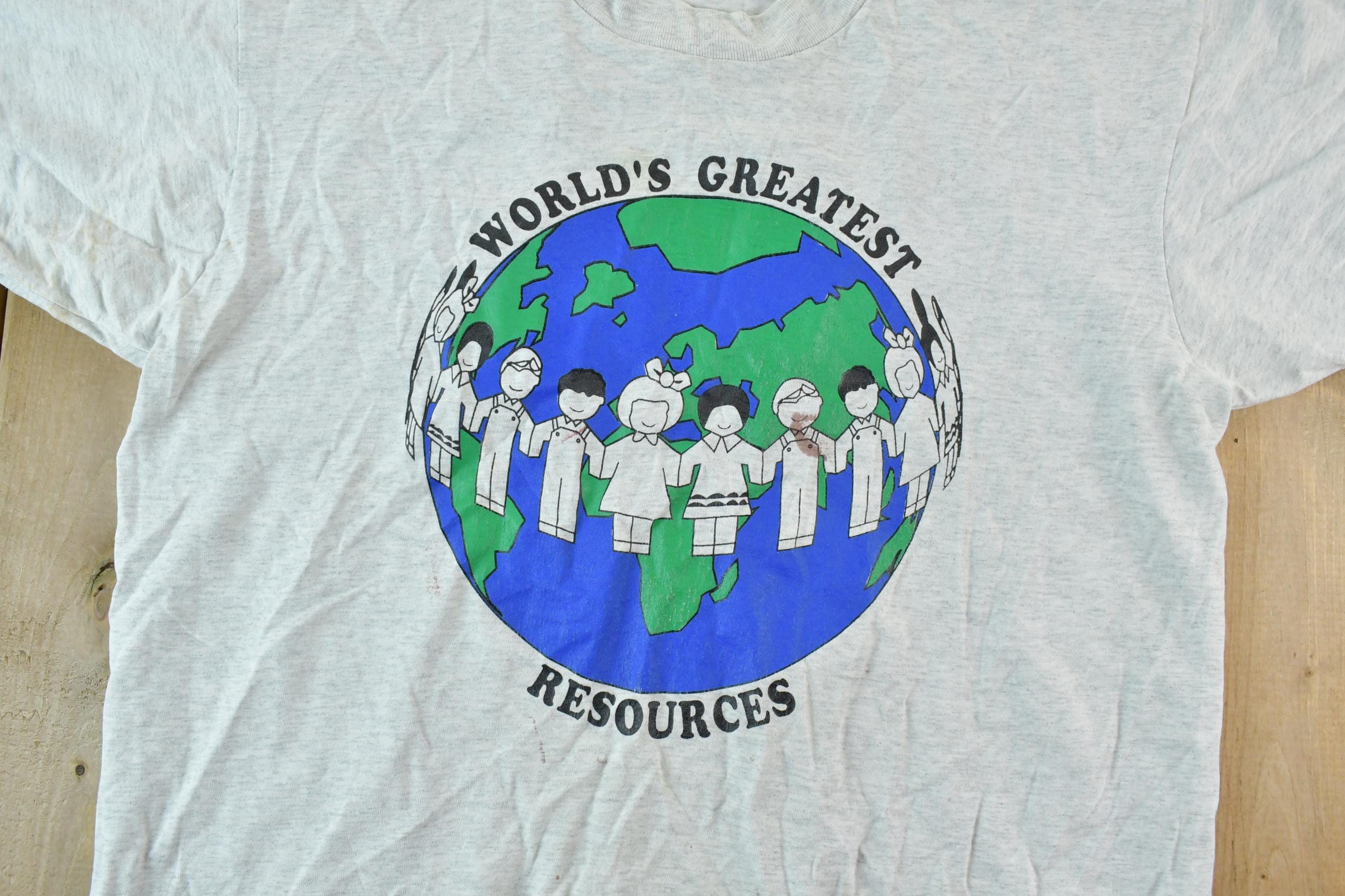 Vintage 1990s World's Greatest Resources Single Stitch T-Shirt