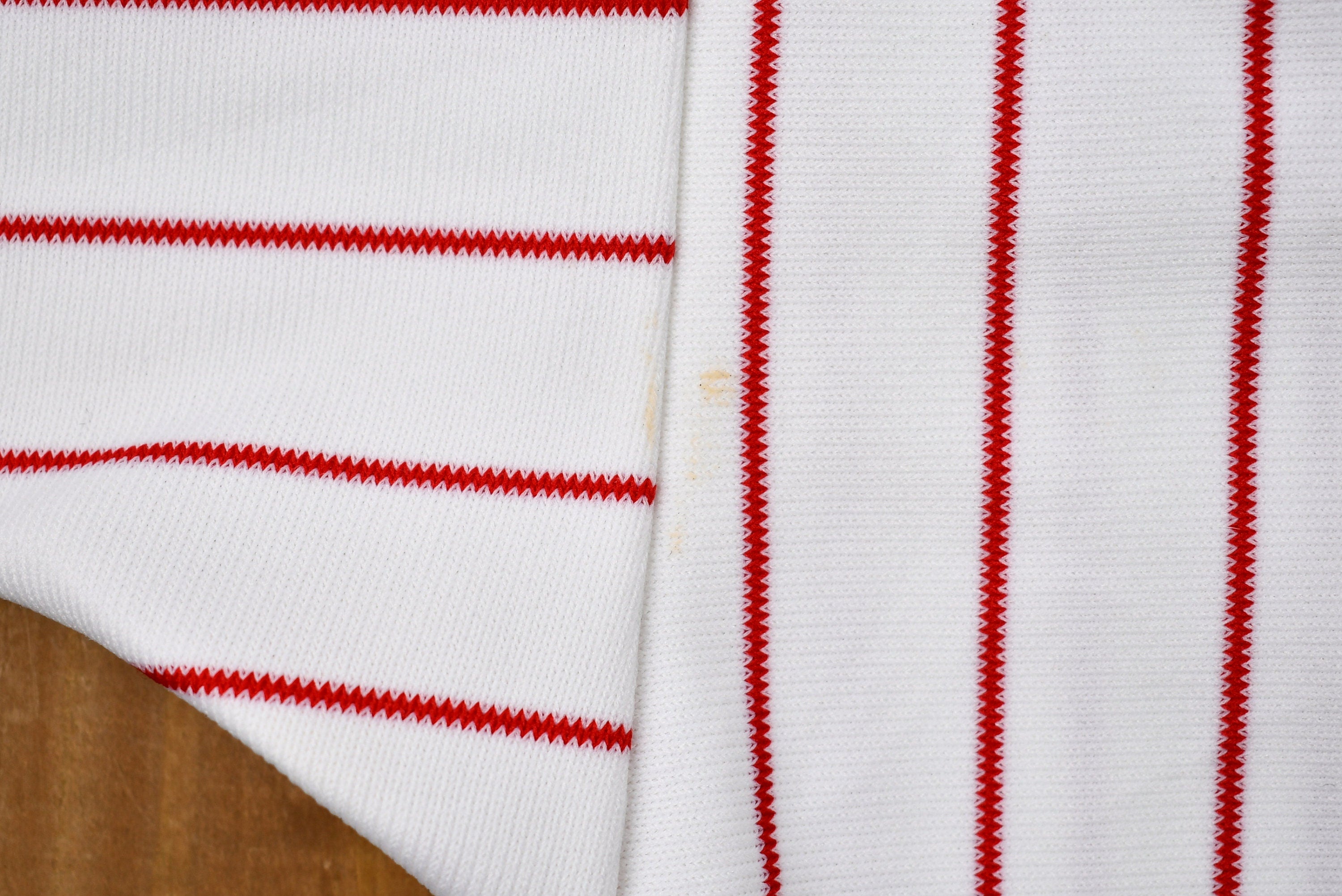 Vintage 1970s Lou Gehrig 11 Striped Jersey Style T-Shirt