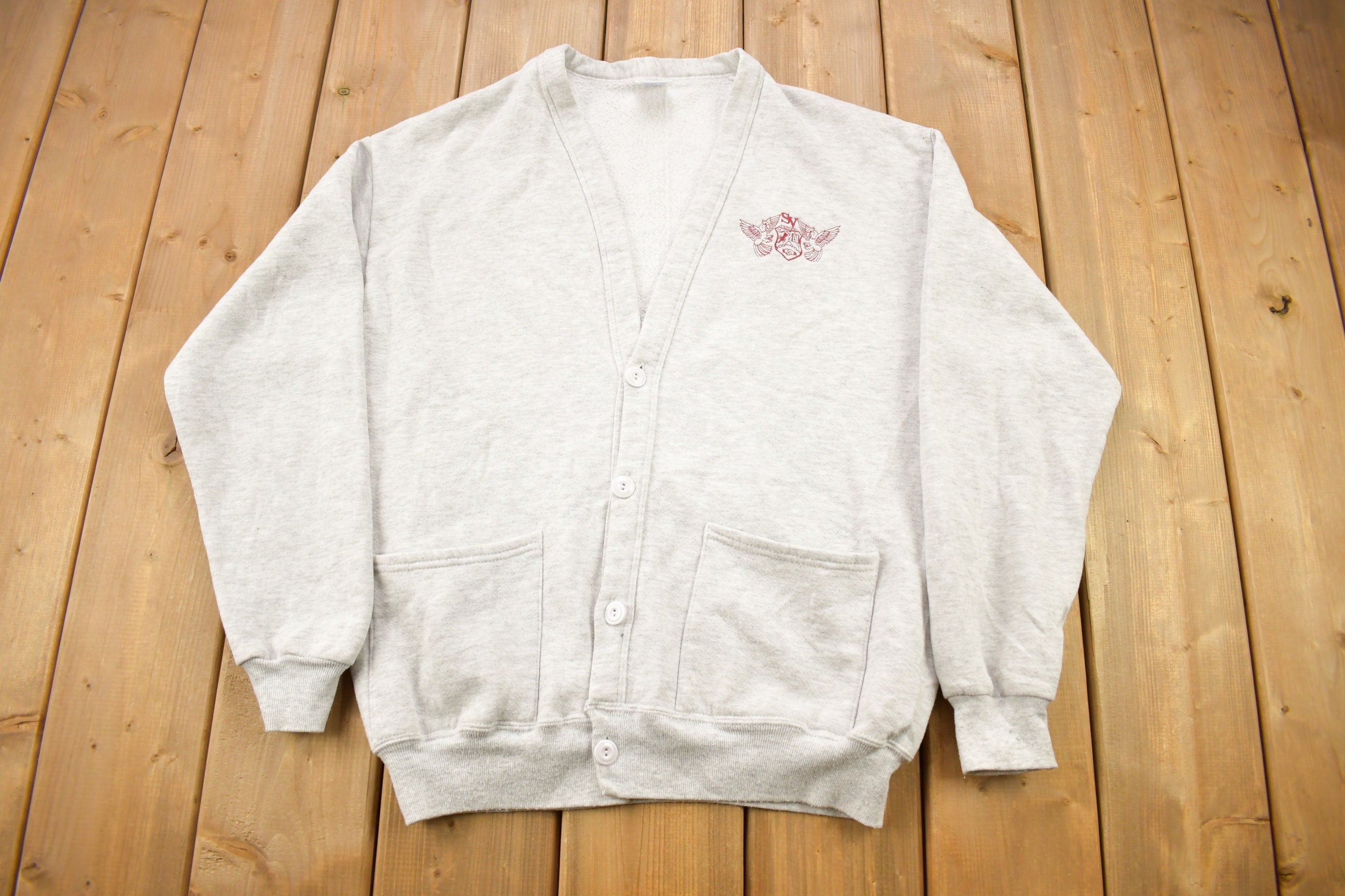 Vintage 1990s SV Collegiate Cardigan Sweater