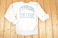 Vintage 1990s Cypress College Champion Reverse Weave Crewneck Sweatshirt Men's M