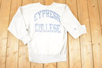 Vintage 1990s Cypress College Champion Reverse Weave Crewneck Sweatshirt Men's M