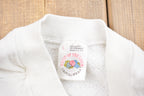 Vintage 1990s Floral Heart Embroidered Crewneck Sweatshirt