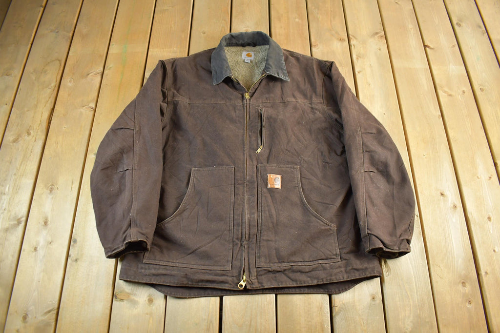Vintage 2000s Carhartt Sherpa Lined Jacket Mens XL