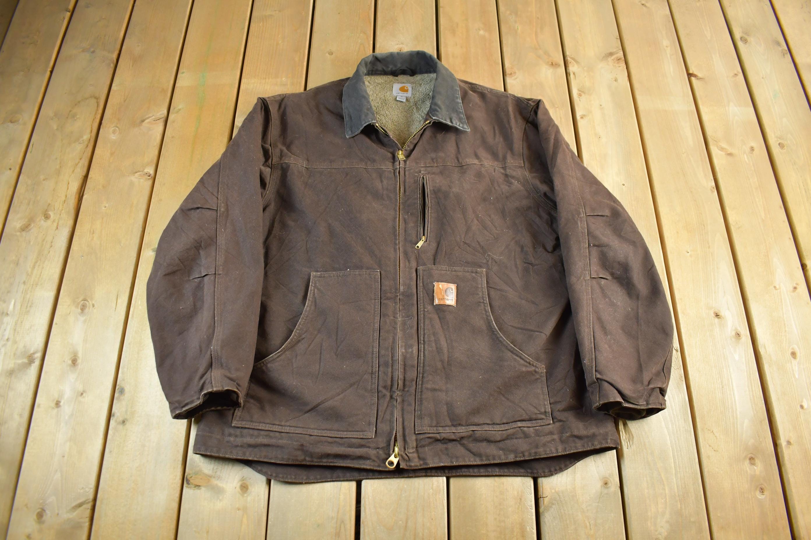 Vintage 2000s Carhartt Sherpa Lined Jacket Mens XL