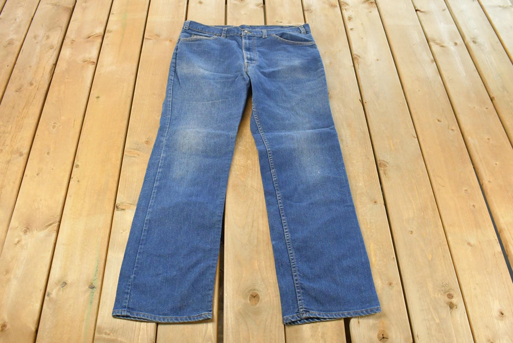 Vintage 1970s Levi's Orange Tab Bell Bottom Flare Denim Jeans Men's 35 x 31