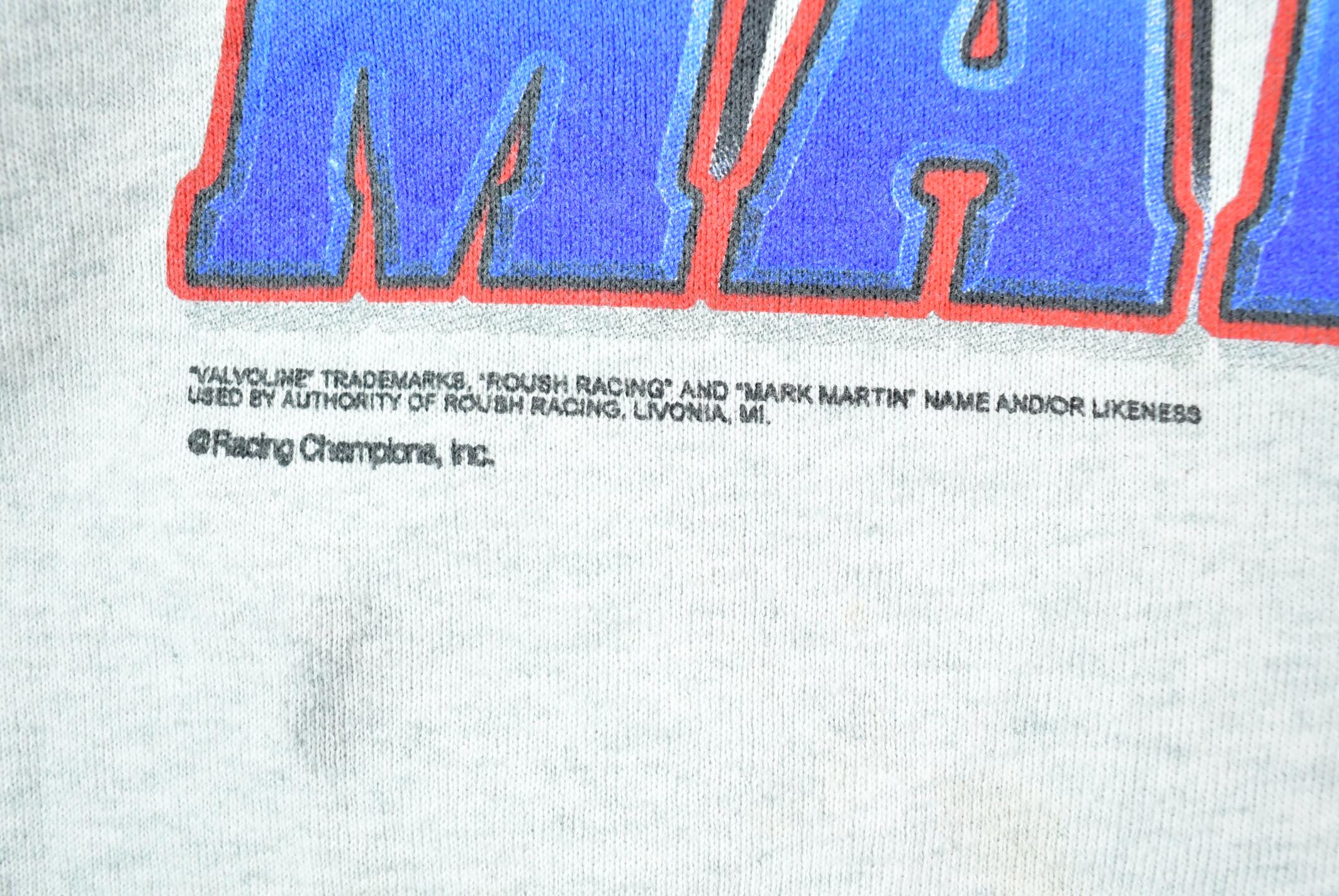 Vintage 1990s Mark Martin Nascar Valvoline Crewneck Sweatshirt