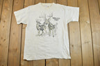 Vintage 1990s Williamsburg Virginia Big Buck Souvenir T-Shirt