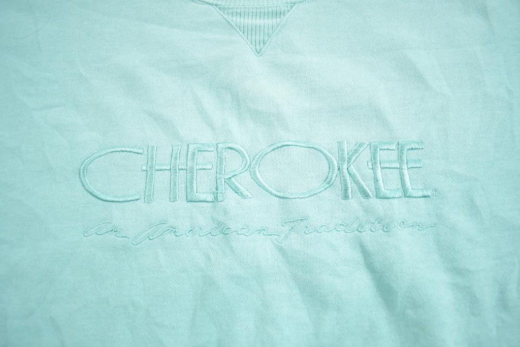 Vintage 1990s Cherokee American Tradition Embroidered Crewneck Sweatshirt Made In USA