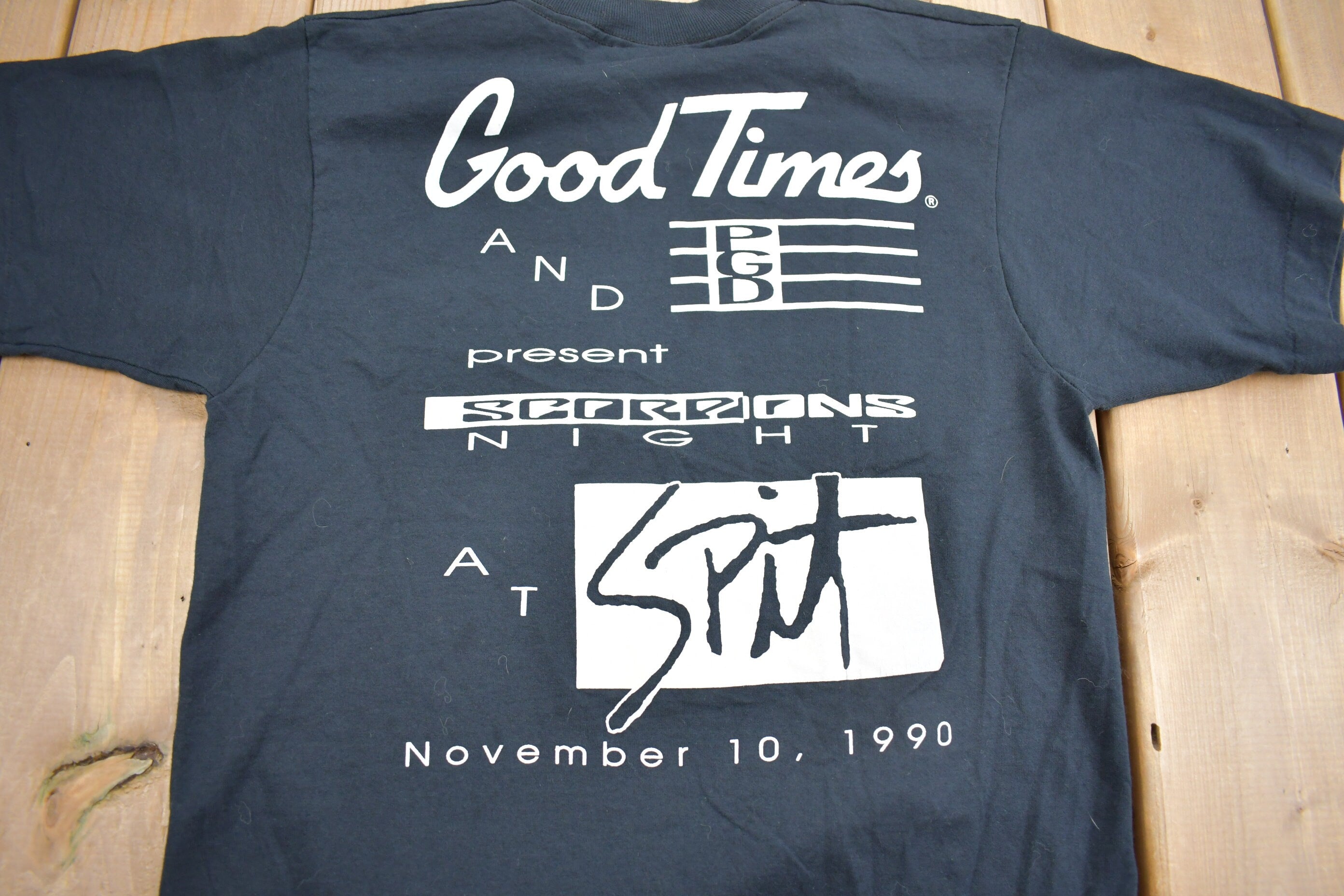 Vintage 1990 Scorpions Crazy World Album Promo Band T-shirt