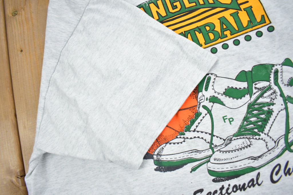 Vintage 1994 Rangers Basketball Sectional Champs Graphic T Shirt