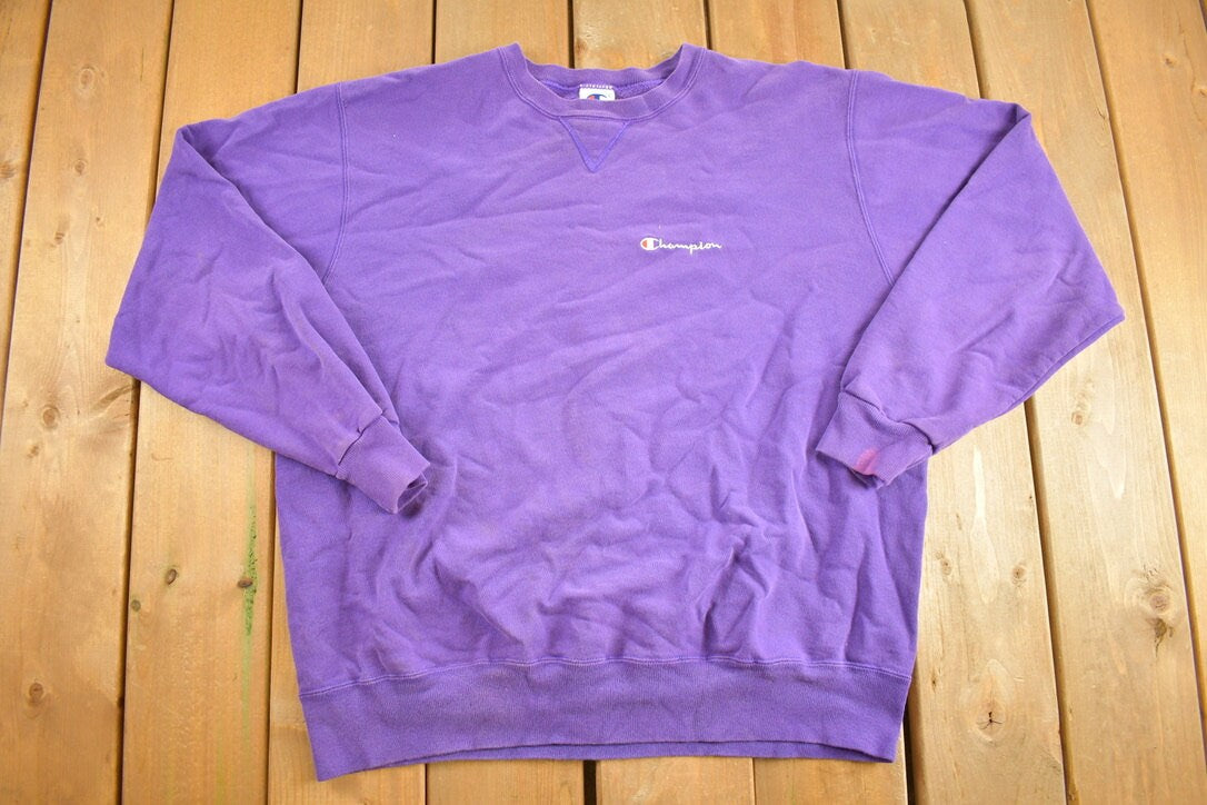 Vintage 1990s Purple Champion Reverse Weave Crewneck