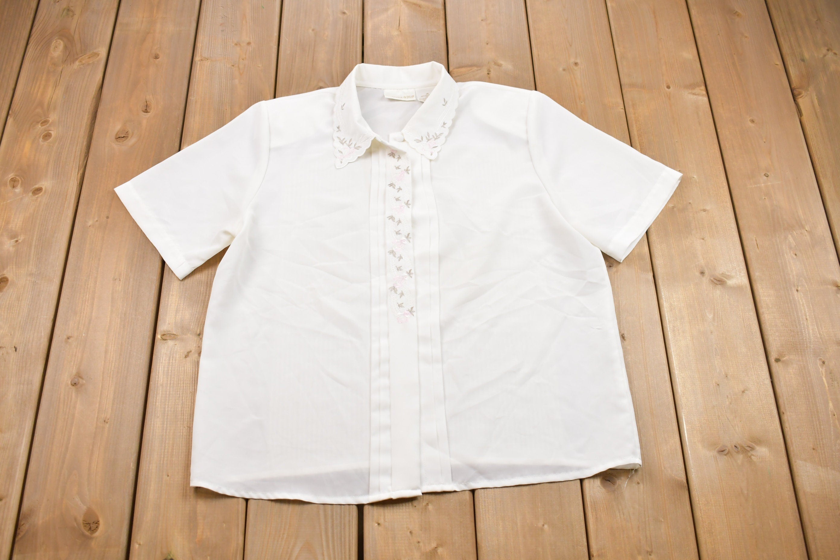 Vintage 1990s Christie & Jill Floral Button Up Shirt