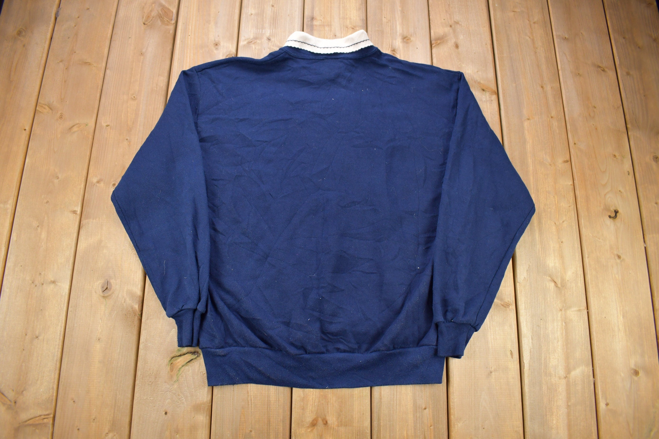 Vintage 1990s Top Stitch Mouse& Flowers Embroidered Sweater
