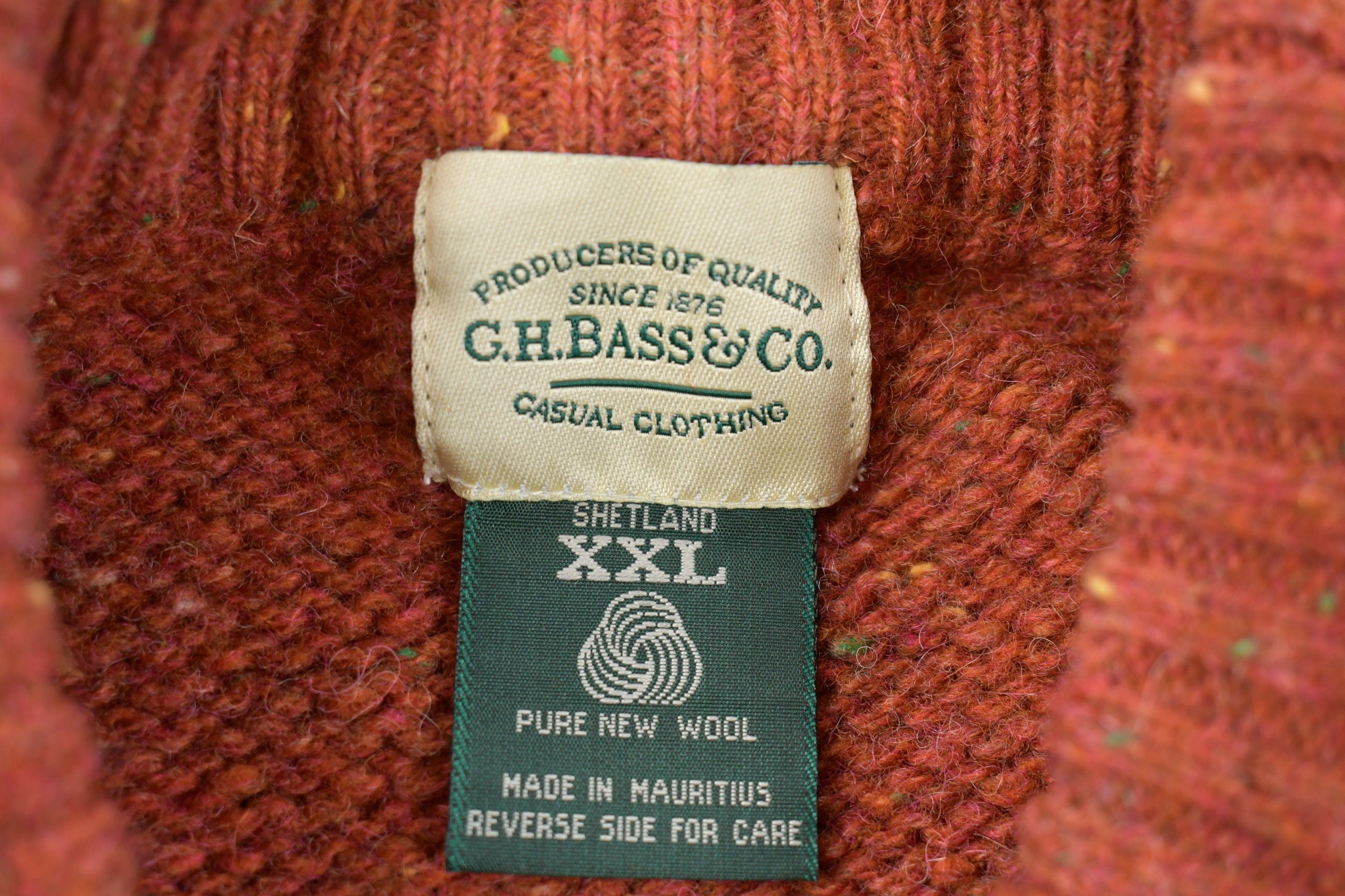 Vintage 1980s Wool Knitted Crewneck Sweater