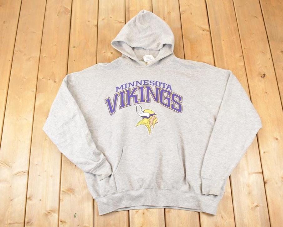 Vintage 1998 Minnesota Vikings NFL Hoodie Sweatshirt Mens XL