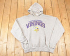 Vintage 1998 Minnesota Vikings NFL Hoodie Sweatshirt Mens XL
