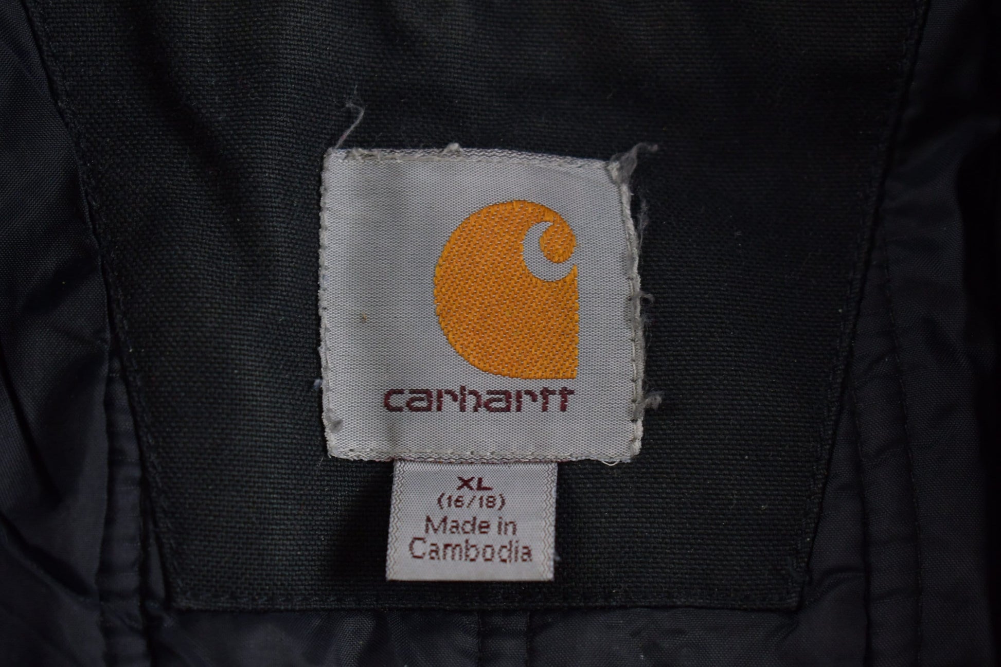 Vintage 90's Carhartt Quick Duck Hooded Jacket /