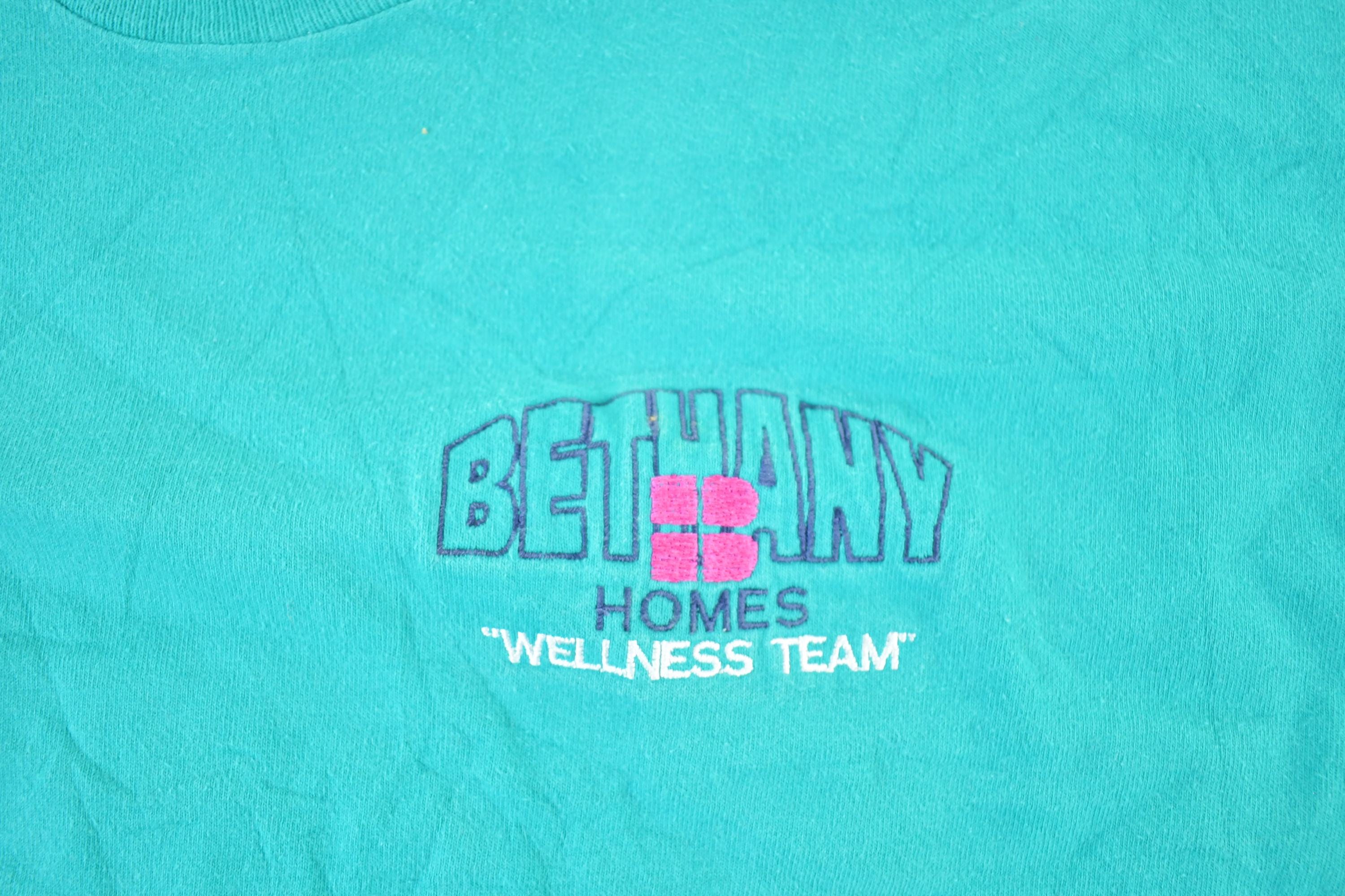 Vintage 1990s Bethany Homes Wellness Tee Souvenir T-Shirt Mens M