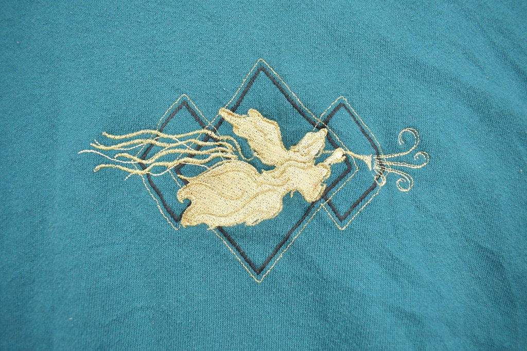 Vintage 1990s 'Brindar' Angel Embroidered Cute Sweater / 90s Crewneck / Grandma Sweater / Streetwear / Made In USA /