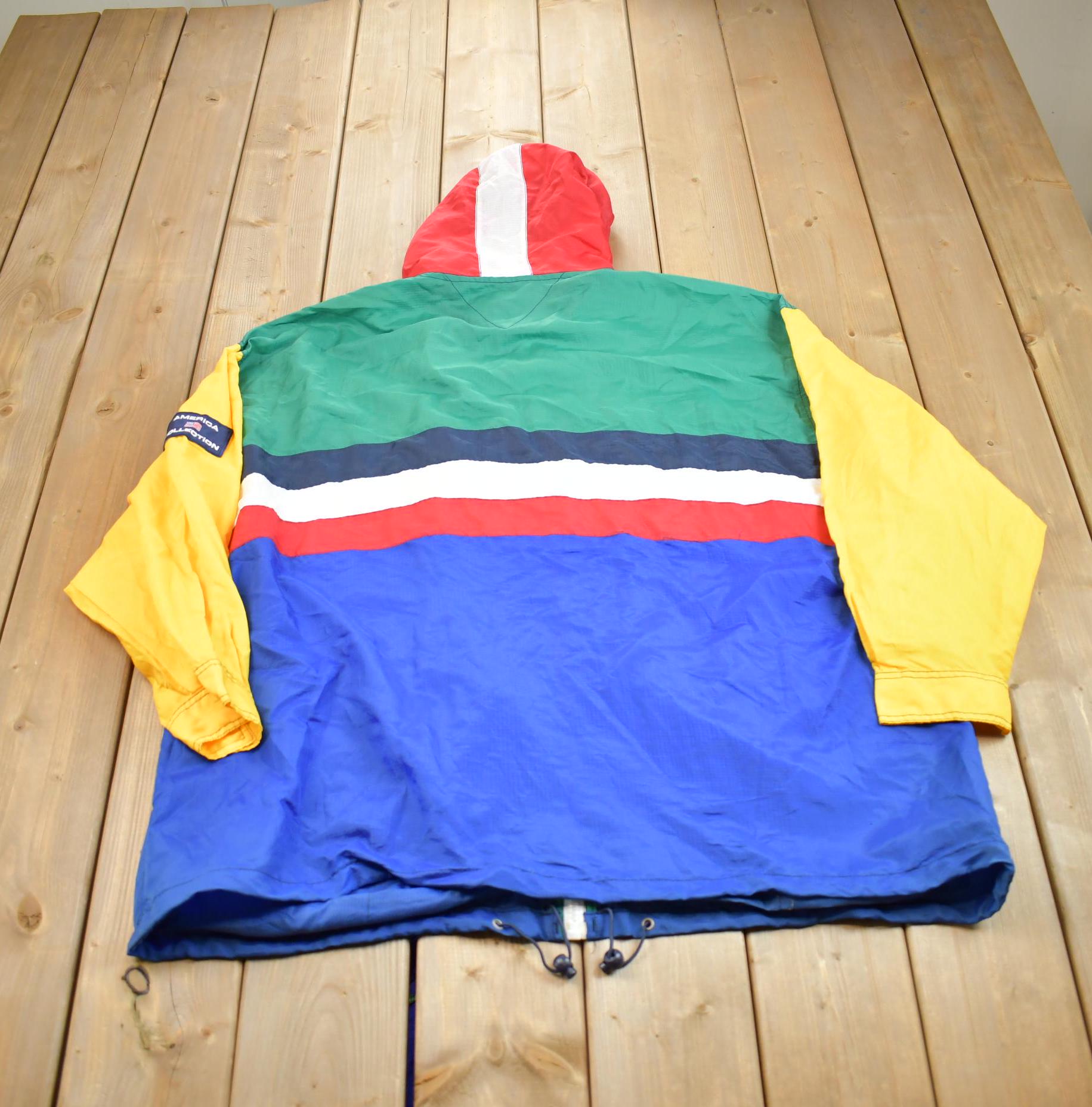 Vintage 1990s America Collection Avenue Sport Colourful Windbreaker Jacket