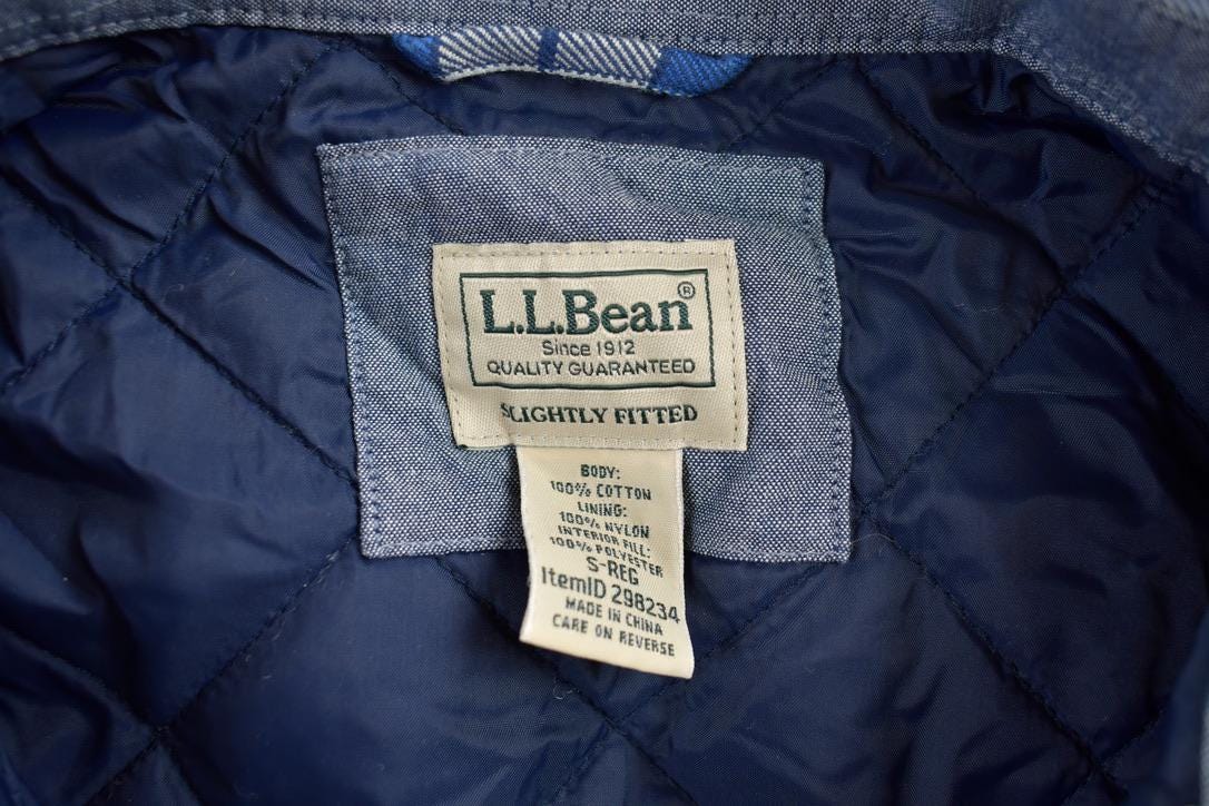 Vintage 1990s LL Bean Plaid Flannel Button Up Shirt
