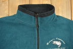 Vintage 1990s Big Manistee River Fleece Zip Up Sweater