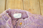 Vintage 1970s Diane Brott Mohair Knit Cardigan Sweater Women's XS