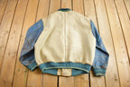 Vintage 1990s Avirex USA Genuine Leather Varsity Jacket