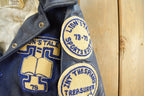 Vintage 1970s Lions Tail Collegiate Wool Leather Varsity Jacket Men's XS