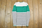 Vintage 1990s Striped Liz Claiborne Crewneck Sweatshirt