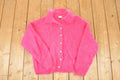 Vintage 1980s John Bull Hand Loomed Knit Cardigan Sweater Women's L
