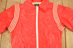 Vintage 1970s Blank Red Water Repellent Windbreaker Jacket /