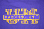 Vintage 1990s University of Michigan Marching Unit Collegiate Crewneck  Sweatshirt  Embroidered  NCAA Sweatshirt  Sportswear  Plaid