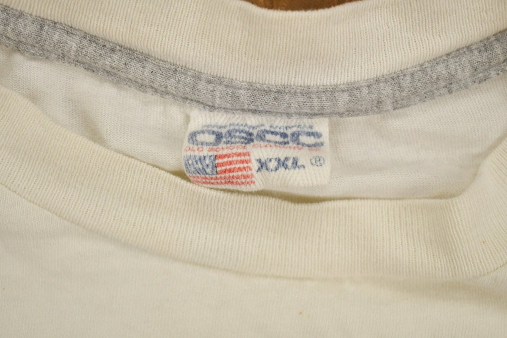 Vintage 1990s Old School Clothing Basketball Graphic T Shirt