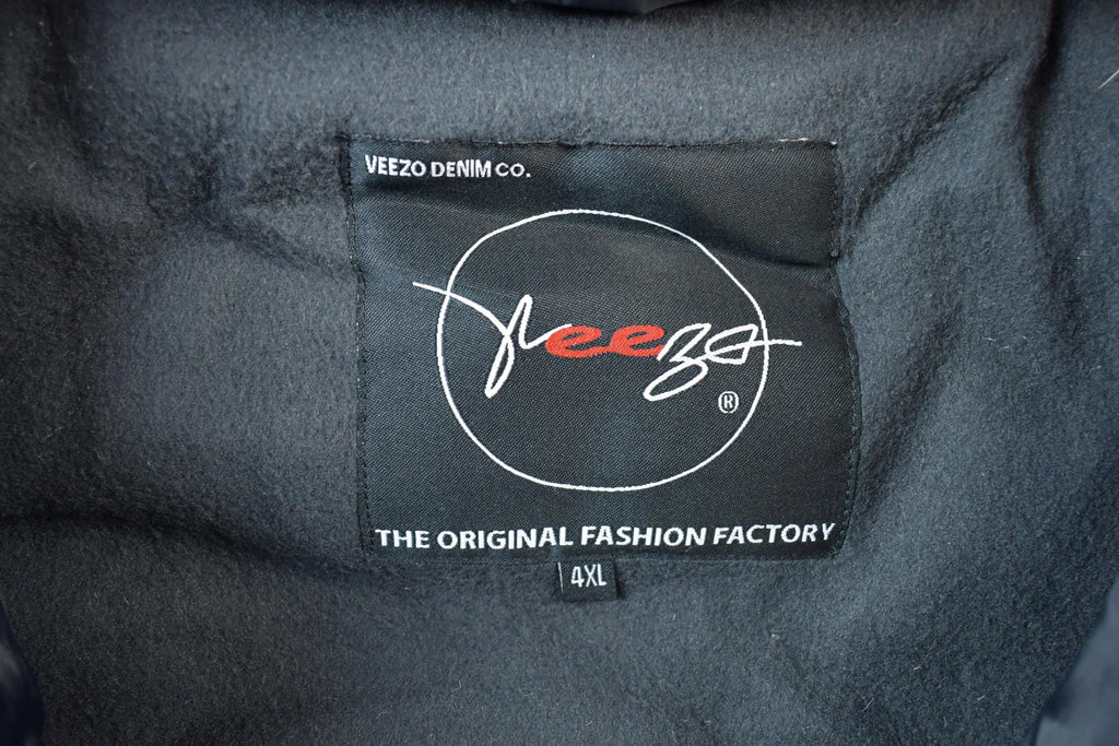 Vintage 1990s Deadstock Veezo Black Down 4X Ski Puffer Jacket