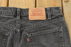 Vintage 1990s Levi's 550 Relaxed Denim Jeans Men's 34 x 29 / Faded Black Wash / 90s Levi's / Made in Canada