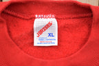 Vintage 1990s Jerzees Blank Red Crewneck Sweatshirt