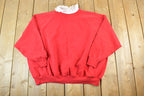Vintage 1990s Joy Gopher Sport Cute Collared Crewneck Sweater Made In USA