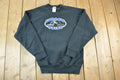 Vintage 1990s Black And Blue Pride Souvenir Football Crewneck Sweatshirt Made In USA