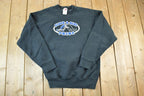 Vintage 1990s Black And Blue Pride Souvenir Football Crewneck Sweatshirt Made In USA