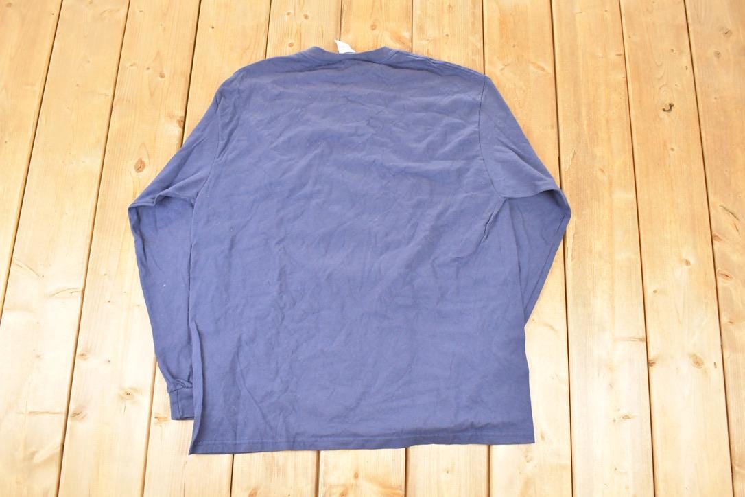 Vintage 1990s Windridge Blank Blue Crewneck Sweatshirt Men's L