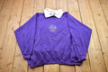 Vintage 1990s Morning Sun Floral Collared Sweater / 90s Crewneck / Grandma Sweater / Streetwear / Made In USA / Animal Theme