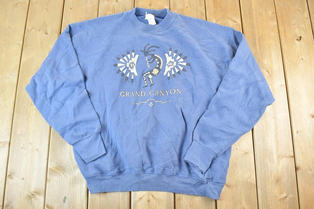 Vintage 1990s Grand Canyon Souvenir Aztec Crewneck Sweatshirt Made In USA