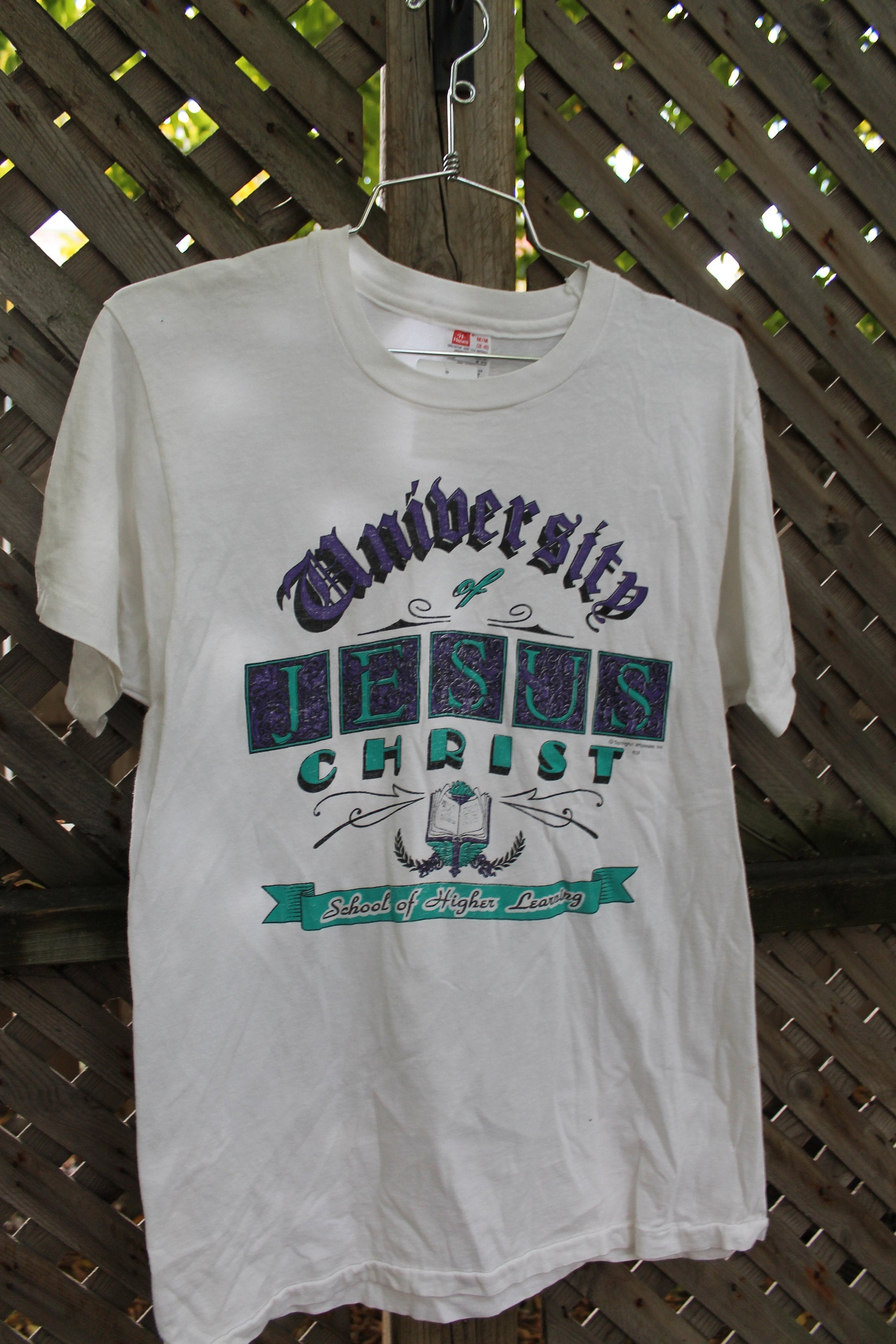 Vintage 1980s University Of Jesus Christ Graphic T-Shirt