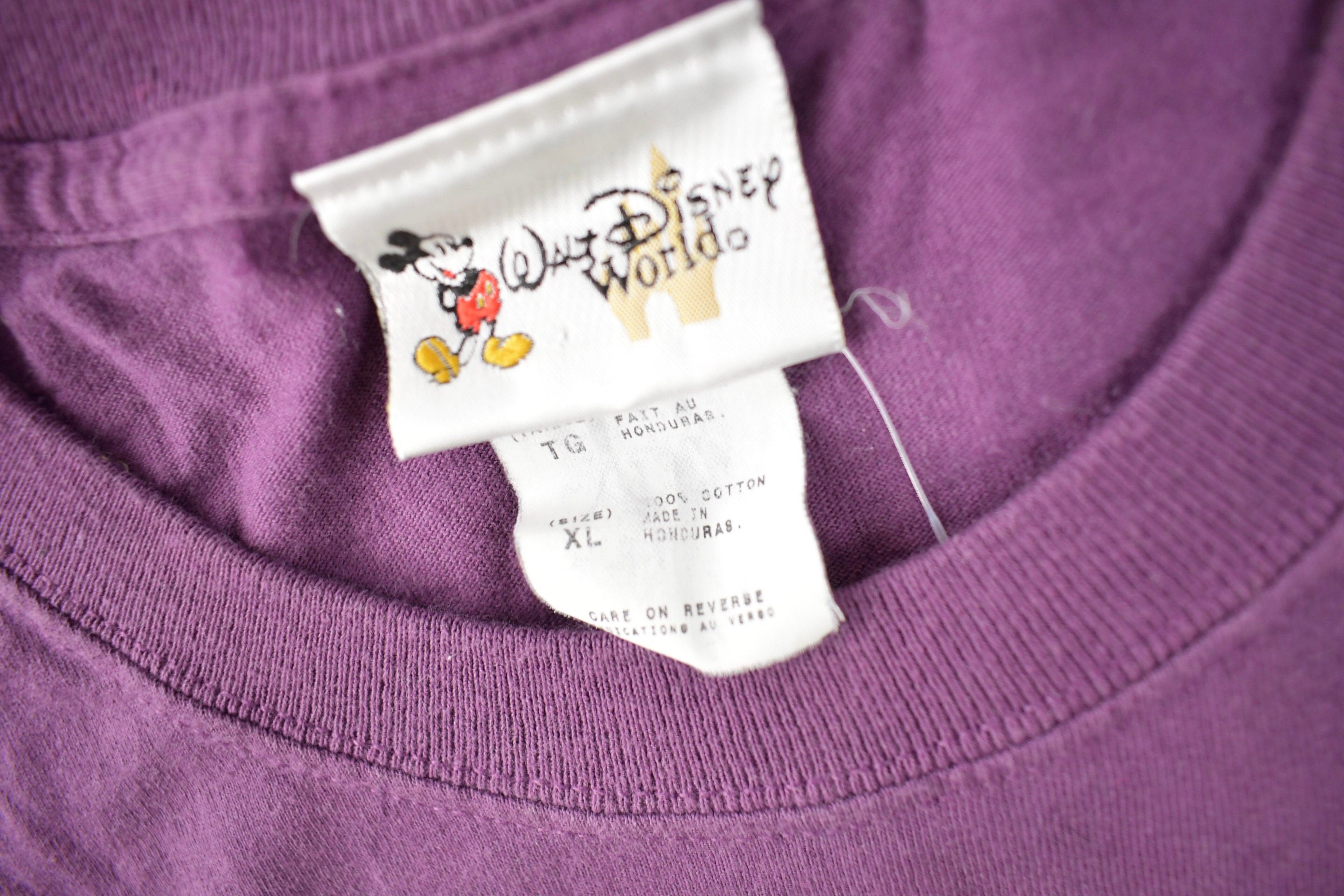 Vintage 1990s Walt Disney World Maleficent Disney Villains Graphic T-Shirt Size XL