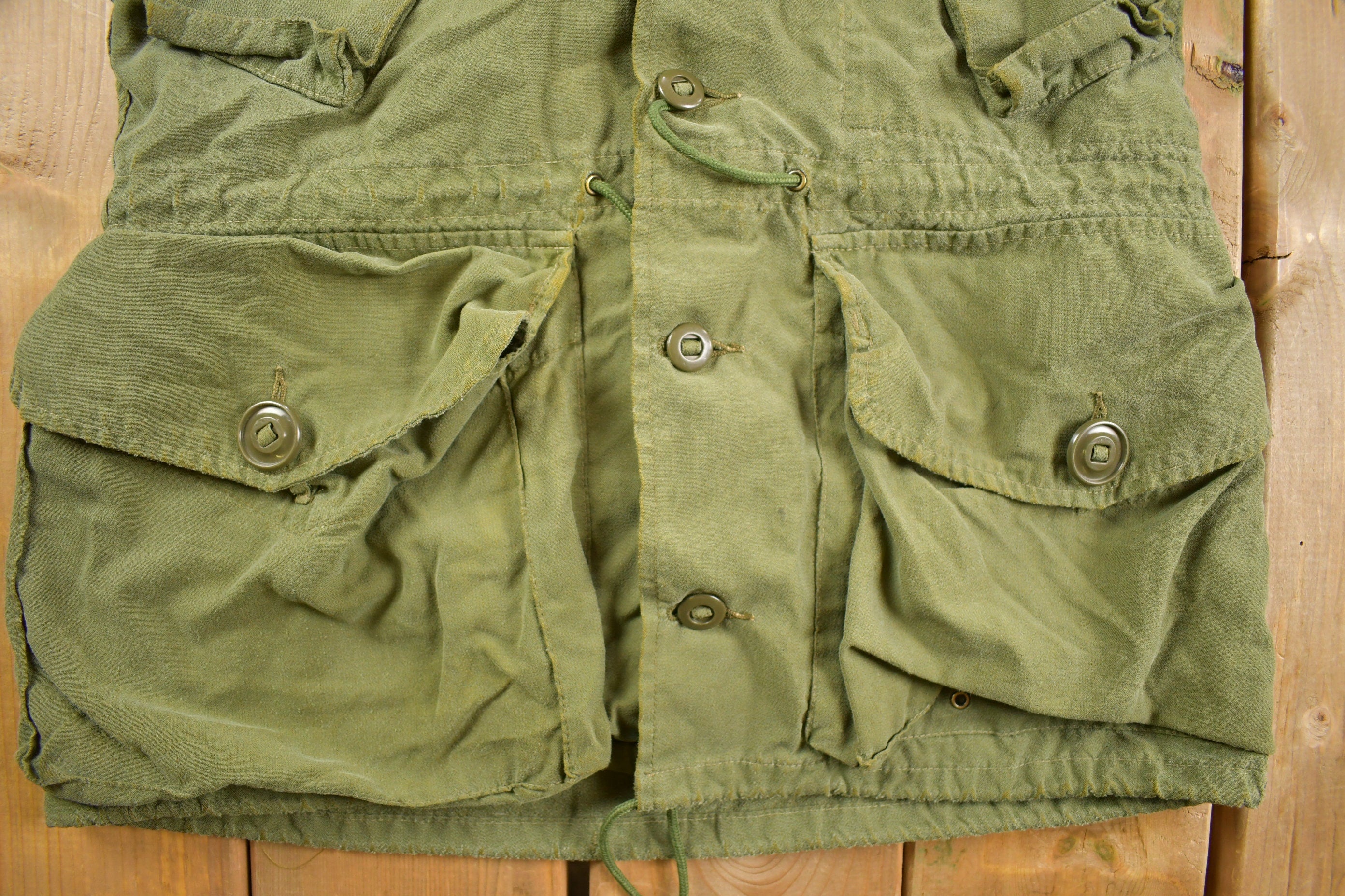 Vintage 1980s Army Military Field Jacket