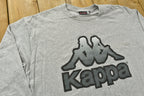 1990s Kappa Heather Grey Long Sleeve T-Shirt