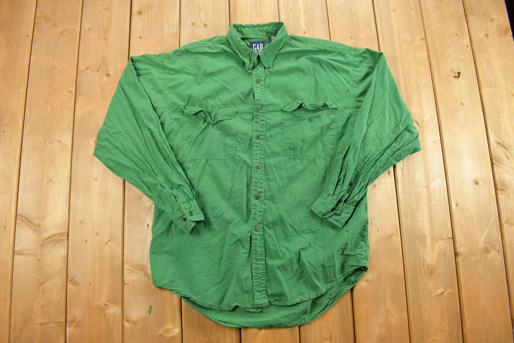 Vintage 1990s Green Gap Button Up Shirt
